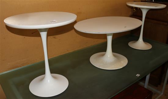 Three Arkana tulip occasional tables